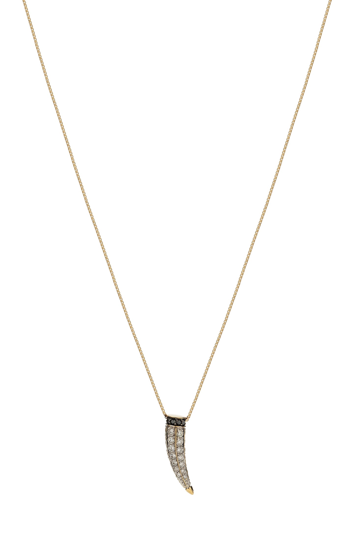 Pendente Bone de diamantes brancos