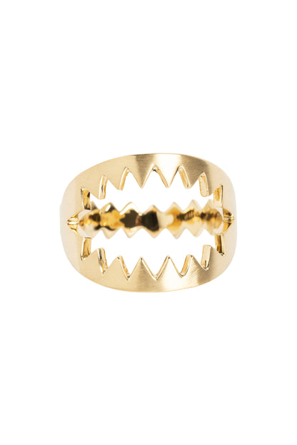 Anel Armadilha em ouro 18k amarelo