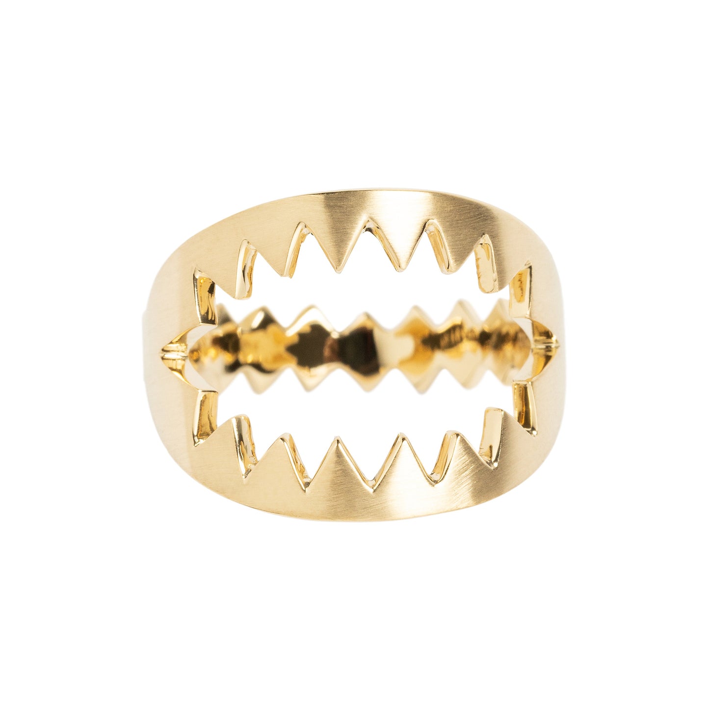 Anel Armadilha em ouro 18k amarelo